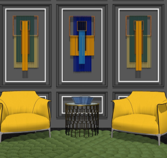 精品客厅设计家具模型 (35)